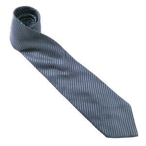 Beymen Club Men Necktie Striped Gray Silk Wool Blend 60x3.5 - NWOT